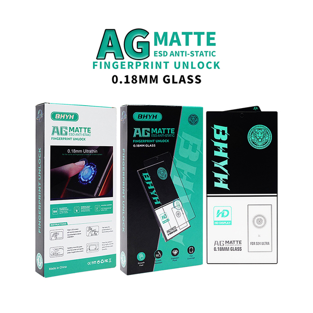 0.18mm medium aluminum Matte with glossy edge unlock Screen Protector For Samsung Galaxy S22 plus glass film factory price