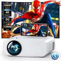 Vidéoprojecteur portable 720P pour cinéma maison, extérieur, WiFi 5G, Bluetooth, Full HD, 180 ANSI Lumens, vente chaude