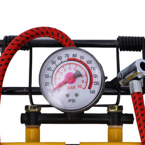 Meilleure vente Gonfleur de pneu pompe à air Portable tout usage haute pression vélo pied pompe à air avec plusieurs buses - Product Image 4