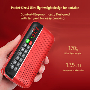 <span class=keywords><strong>SAST</strong></span> Mini Di Động Retro Đài Phát Thanh Loa Đèn Pin FM Đài Phát Thanh Kỹ Thuật Số Loa Tích Hợp Đồng Hồ Hiển Thị Máy Nghe Nhạc <span class=keywords><strong>MP3</strong></span> Sạc Pin - Product Image 3