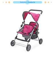 Poussette Fei Li 2021, nouveaux tissus disponibles, poussette double pour poupées de 13 mm avec panier de rangement pour poupées jumelles