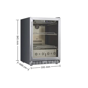 NE-341 Meilleur <span class=keywords><strong>prix</strong></span> pour réfrigérateur à vin et à viande miniature en acier inoxydable à contrôle numérique de la température pour hôtel commercial avec porte en verre - Product Image 1