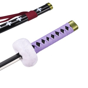 45cm <span class=keywords><strong>Manga</strong></span> One Piece 440ss Lame Véritable <span class=keywords><strong>Katana</strong></span> Épée Enfants Arme Réplique Trafalgar Law Kikokou Mini Samurai Couteau - Product Image 3