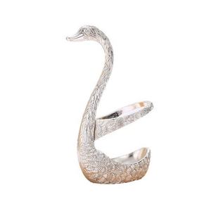 โลหะเงินและทองหงส์ผู้ถือช้อน - Product Image 3