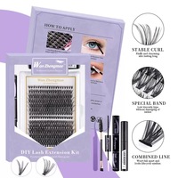 Pestañas Postizas Pre-cortadas DIY de 12mm y 14mm, Libres de Crueldad Animal, Más Finas, Hechas a Mano, OEM ODM, 3D, Efecto Visón, Logotipo Personalizado, Negro Mate Oscuro, ¡Venta Caliente!