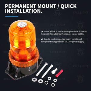 Feux stroboscopiques LED ambre d'urgence étanches IP65 pour véhicules, bus, voitures, bateaux 2010A - Product Image 4