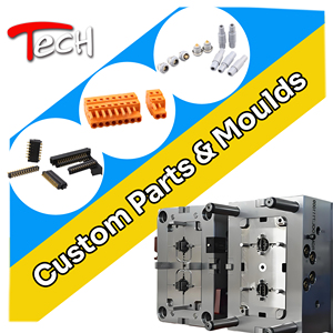 Le connecteur terminal fait sur commande partie le moulage par injection en plastique de conception de moule d'application électrique de moule d'injection - Product Image 1