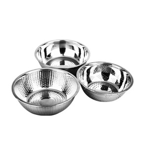 Stainless Steel Vegetable Washer Set 3 Piece Drain <b>Basket</b> Colander Kitchen <b>Sink</b> Strainer for Washing Vegetables and Fruits - Product Image 4