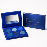 Palette de fards à paupières en carton 6 teintes en gros – Choisissez vos couleurs – Marque privée – Fard à paupières pailleté waterproof