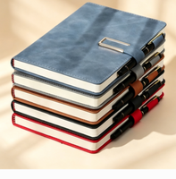 Carnet d'affaires personnalisé A5 2026, nouveau design de luxe, couverture rigide en cuir PU, à feuilles mobiles, avec fermoir magnétique