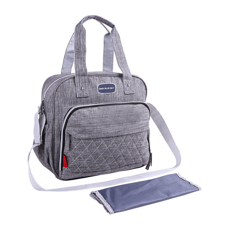 Wl-1023 oxford cloth mummy bag - gray - 33*36*18cm