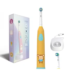 Mejor Venta de cerdas suaves cabezal de cepillo de dientes giratorio recargable cepillo de dientes eléctrico para adultos Compatible B Oral