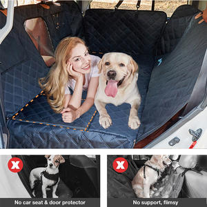 Housse de siège de voiture pour <span class=keywords><strong>chien</strong></span> matelassée prix usine avec fenêtre en maille protecteur de siège arrière étanche et antidérapant pour animaux de compagnie - Product Image 3