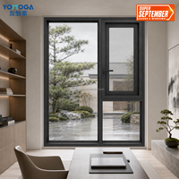 Fenêtre coulissante en alliage d'aluminium sur mesure pour cuisine et hôtel, insonorisée, certifiée Energy Star, design moderne et minimaliste