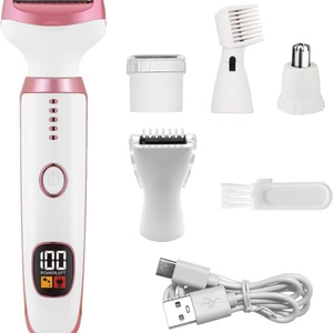 Nouveaux rasoirs électriques pour femmes, tondeuse 5 en 1 pour le corps, rasoir pour les poils du nez, du visage, des sourcils, des bras, des jambes, des aisselles - Product Image 2