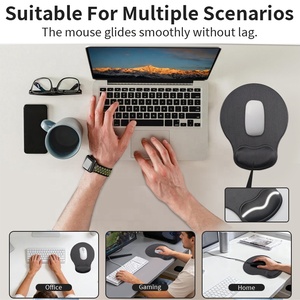 Wrist Rest Play Mat Small Promotion Memory Foam <strong>Mouse</strong> <strong>Pad</strong> Ergonomic Gaming <strong>Mouse</strong> <strong>Pad</strong> Rubber Non-Slip Base For Office Home - Product Image 4