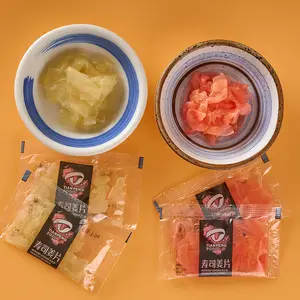 5g Mini Yellow Sushi Ginger Bulk Wholesale For Ingredients Foods OEM Factory