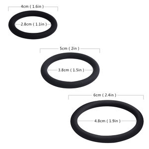 Silikon-Penisringe Wiederverwendbare Penisringe für Männer und Erotik-Spielzeug für Männer Frauen Paare - Product Image 3