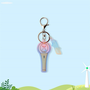 2ชิ้น kpop ateez I-DLE IVE babymonster <span class=keywords><strong>SNSD</strong></span> nmixx LIGHT STICK Laser keyring iZone itzy Monsta X ZB1 katseye พวงกุญแจอะคริลิคของขวัญ - Product Image 2