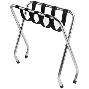 Portavaligie in Metallo Resistente, Supporto Pieghevole per Bagagli in Stile Moderno per Camera da Letto e Hotel - Product Image 4