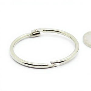 YIWANG Silver 1.5 Inch Nickel Plated <b>Binder</b> <b>Rings</b> Loose Leaf Book <b>Rings</b> for Flash Cards - Product Image 1