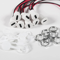 Typ-C-Gehäuse 2-Pin Typ-C-Buchse Wasserdichter Anschluss Weiblicher Ladeanschluss 3A USB-C-Ladestecker