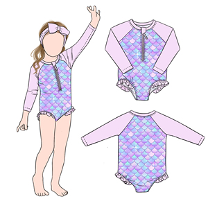 <span class=keywords><strong>Traje</strong></span> <span class=keywords><strong>de</strong></span> <span class=keywords><strong>Baño</strong></span> Little Glow Kid con Estampado <span class=keywords><strong>de</strong></span> Sirena para <span class=keywords><strong>Niñas</strong></span>, con Cierre Frontal y Volantes, <span class=keywords><strong>en</strong></span> Oferta <span class=keywords><strong>de</strong></span> Verano para Bebés y <span class=keywords><strong>Niñas</strong></span> Pequeñas - Product Image 6