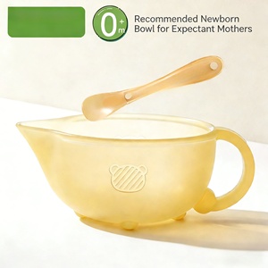 Bol d'alimentation pour bébé en silicone sans BPA XHJ pour enfants de 0 à 2 ans avec bec verseur, couleur personnalisée, modèle BJT-<span class=keywords><strong>1</strong></span> pour la diversification alimentaire - Product Image 2