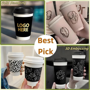 Custom Printed Takeaway 6oz8oz12oz16 oz <strong>Cup</strong> for Hot Drinks Single Double Wall Disposable <strong>Paper</strong> <strong>Coffee</strong> <strong>Cups</strong> - Product Image 3