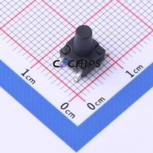 TS-KG10GS-BB95F Tactile <b>Switch</b> SMD-4P,6.2x6.2mm <b>Switch</b> Single Pole Single Throw Round Button 2.5N Vertical Mount - Product Image 1