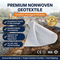 Geotextil No Tejido de 100-800g, Resistente, Grueso, Color Personalizado, Perforado con Aguja, de Poliéster y Polipropileno