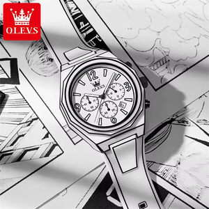 Reloj OLEVS de Alta Calidad, Diseño Casual Original de Marca Superior, Relojes de Pulsera para Hombre, Resistentes al Agua, a la Moda - Product Image 6