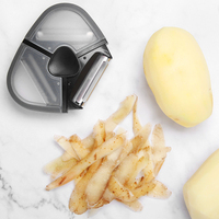 Nouveaux Gadgets de Cuisine : Couteau à Melon Créatif en Acier Inoxydable, Éplucheur-Râpeur 3-en-1
