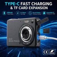 Kamera Digital 4K Vlog Kamera Video YouTube Vlogging 16X Zoom Digital CMOS AF Focus Populer Murah Camcorder CCD