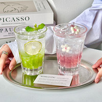 Verre à motif épée de style japonais en gros pour Americano glacé, lait, fruits, cocktails, usage domestique ou café, avec logo personnalisé