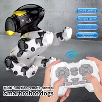 AiJH Jouet télécommandé intelligent de charge Rc Walking Dog 2.4GHz 360 Rotating Changeable Dog Interactive RC Robot Toys
