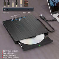 7-in-1 USB 3.0 External DVD burner Type-C Multifunctional CD Drive Expandable Optical Drive