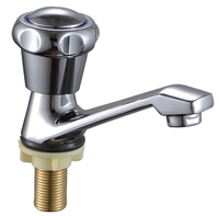 Robinet de lavabo minimaliste en alliage de zinc argenté, à eau froide, moderne, pour appartement