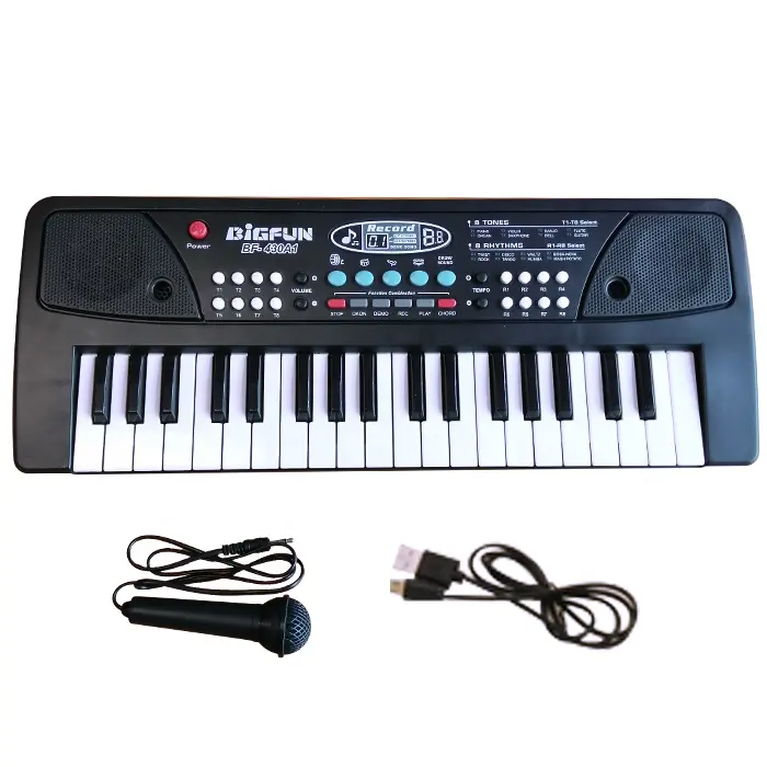 musical instrument 37 keys electronic keyboard piano toy with microphone and USB