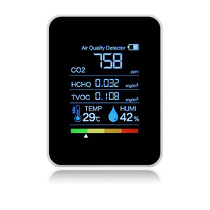 Detector de Calidad del Aire 90205 con Pantalla LCD, Monitor de CO2, HCHO y TVOC para Uso en Interiores del Hogar - Product Image 2