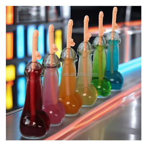 Verre à coup unique personnalisé de 400ml jouets sexuels féminins coquette conception personnalisée accessoire à boire en forme d'organe génital masculin - Product Image 4