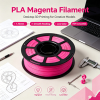 Meijimei PLA Basis Filament Staaf 1.75mm 220°C/190°C Stabiele Extrusie Geen Verstopping 50+ Kleuren Vacuüm Verpakt Guangdong 3D Printers 1kg