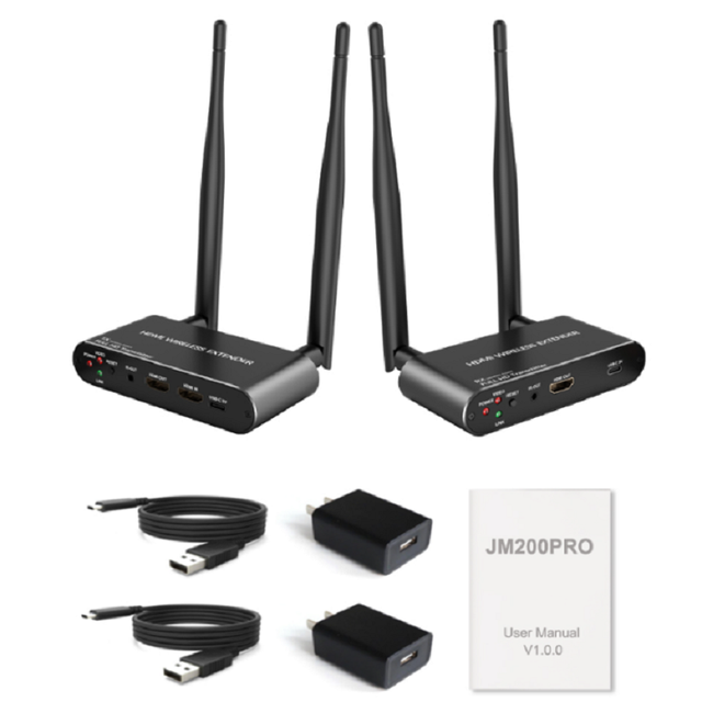 Best Delay 300m HD Wireless Video Transmitter and Receiver Use for Cameras OBS Live Streaming Home Game Indoor Shooting