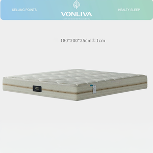 Vonliva <span class=keywords><strong>Materasso</strong></span> Best Seller per Letto Singolo, Matrimoniale e King Size, in Memory Foam e <span class=keywords><strong>Lattice</strong></span> Naturale, Compresso in Scatola per Appartamenti - Product Image 3