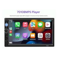 Autoradio MP5 7 pouces HD 2 Din Bluetooth FM/USB/AUX RCA SD avec fonction de connexion miroir 7010B