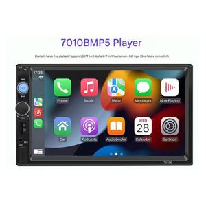 Radio Estéreo para Auto con Pantalla HD de 7 Pulgadas, 2 Din, Bluetooth, FM/USB/AUX, RCA, SD, Compatible con Conexión Mirror, <span class=keywords><strong>Reproductor</strong></span> de Video MP5 <span class=keywords><strong>7010B</strong></span> - Product Image 1