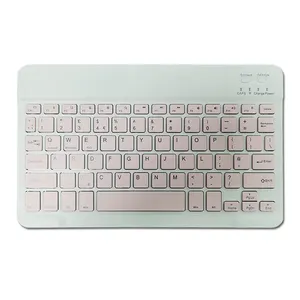 Mini BT Tastatur für Tablet Wiederauf ladbare spanische Tastatur und Maus iPad für Handy Laptop Drahtlose Hintergrund beleuchtung Tastatur