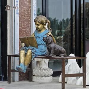 Estatua <span class=keywords><strong>de</strong></span> Bronce <span class=keywords><strong>de</strong></span> Niña y Perro <span class=keywords><strong>de</strong></span> Diseño Personalizado TREVI <span class=keywords><strong>para</strong></span> Decoración <span class=keywords><strong>de</strong></span> Jardín - Product Image 6