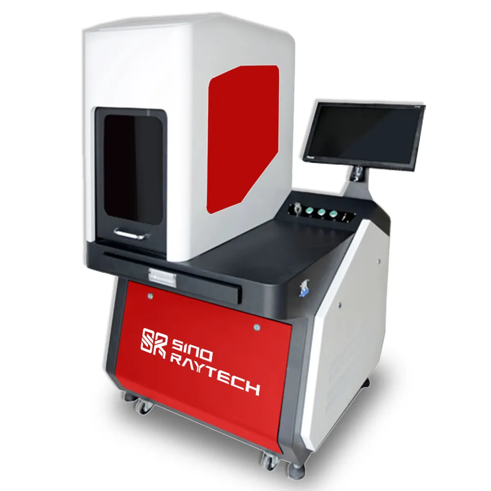 Macchina per marcatura semichiusa MOPA 60w/100W incisione Laser macchina per marcatura Laser in fibra di metallo inossidabile