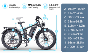 Vélo de montagne Xinqishi E26 PRO 26 pouces, pneus larges, longue autonomie, batterie lithium 48V 23Ah, 7 vitesses, vente en gros E26 Pro 26 pouces électrique - Product Image 6